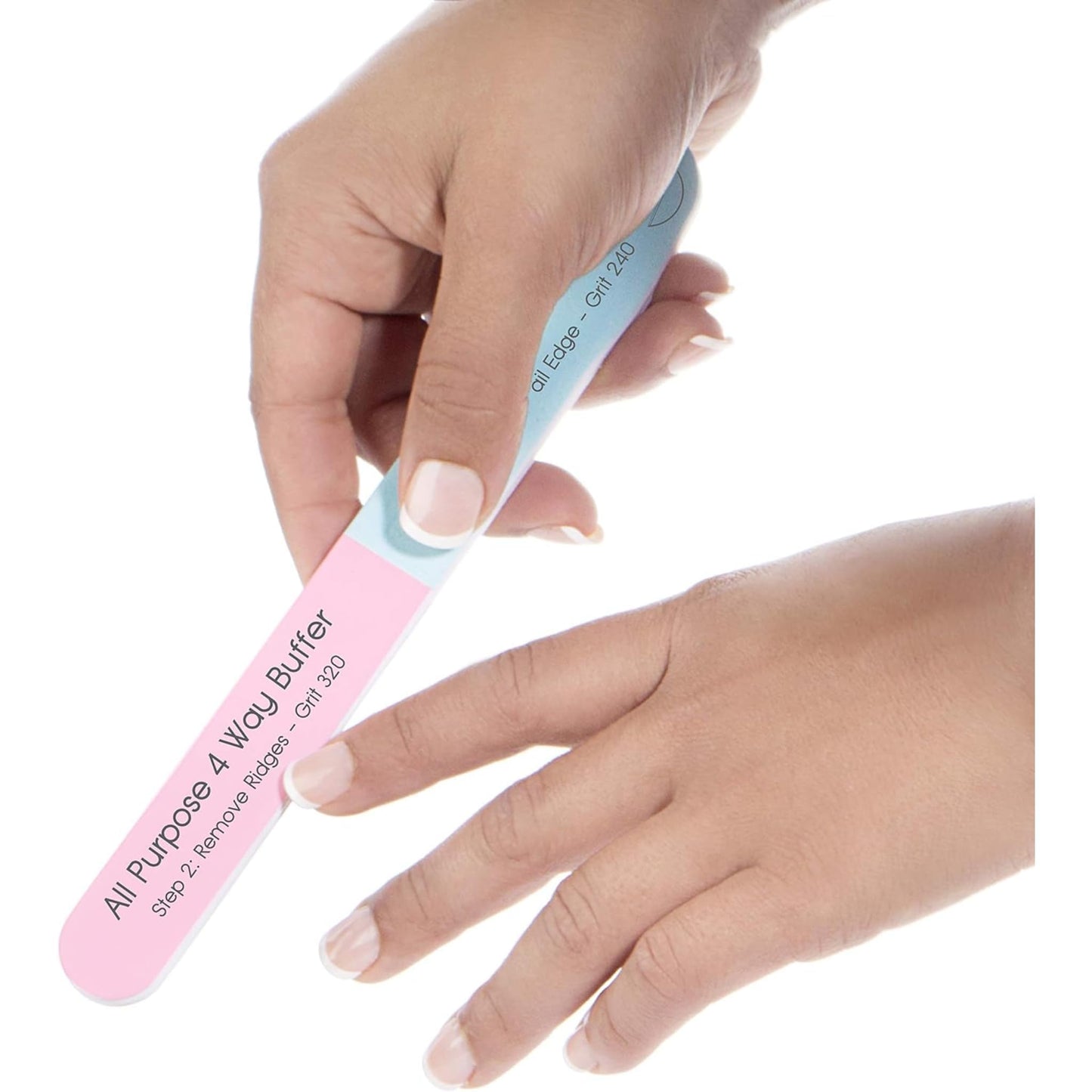 Iridesi 4 Way Finger Nail File and Buffer, Emery Boards for Natural Nails, 4 Fingernail Files in 1, Professional Filer Board and Shiners, 7 Inches Beauty & Personal Care Iridesi
