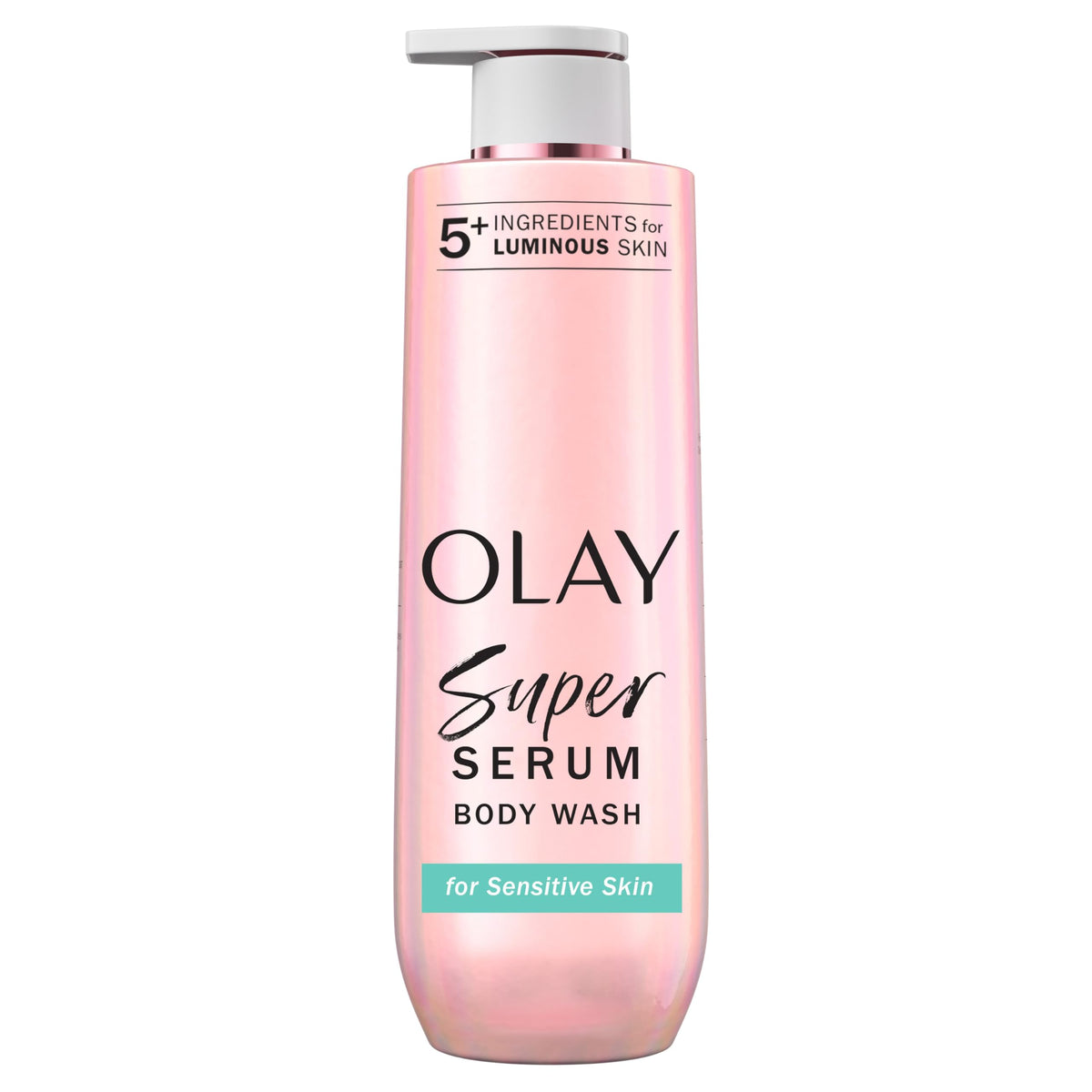 Olay Super Serum Body Wash for Sensitive Skin, 24hr Long Lasting Hydration, 5+ Ingredient Complex for Bright Even Firm Luminous Skin, 20 fl oz Beauty & Personal Care Olay