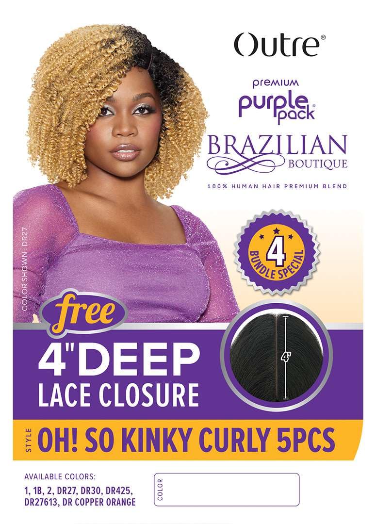 Outre Purple Pack Boutique - Oh! So Kinky Curly 5PCS (DR COPPER ORANGE)