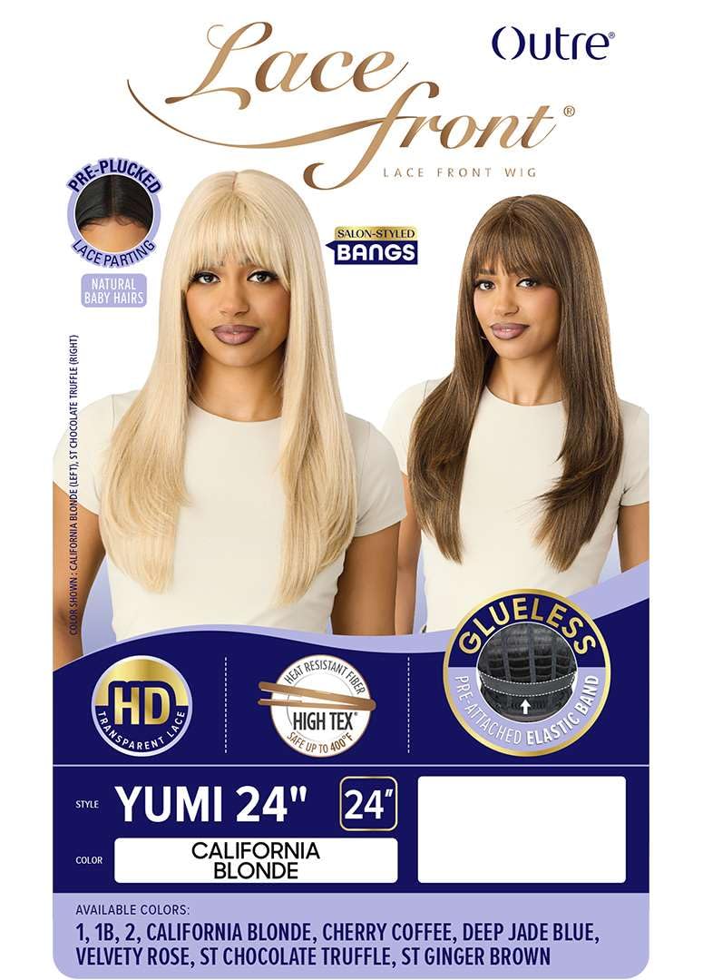 Outre Lace Front Wig - Yumi 24" (CHERRY COFFEE)