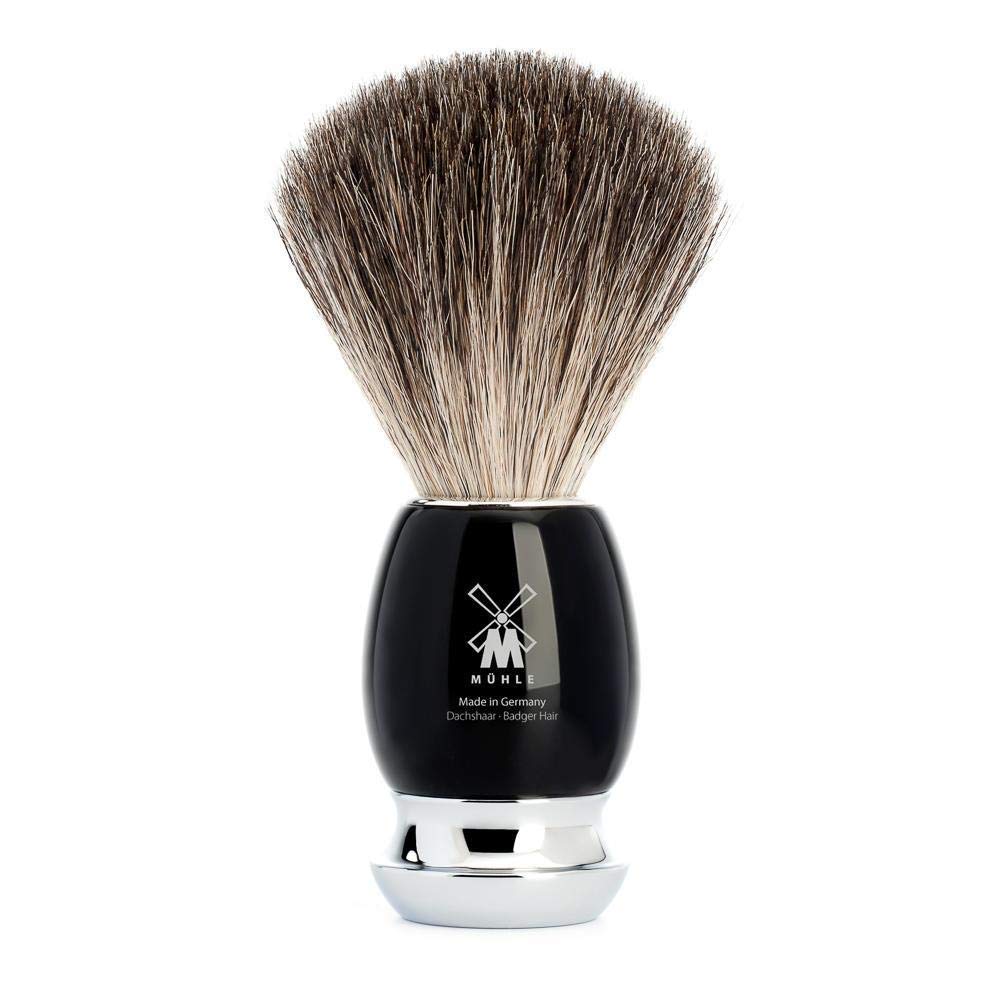 MÜHLE VIVO Black 4-piece Pure Badger 5-Blade Razor Shaving Set Beauty and Personal Care MÜHLE