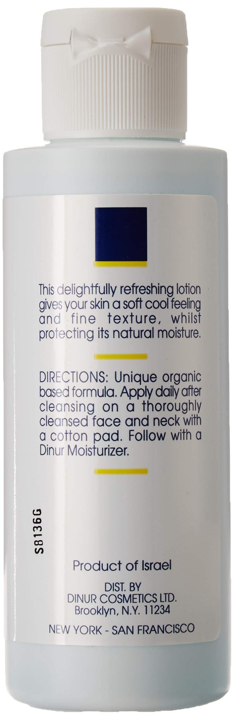 Dinur Cosmetics Azulene Plus Lotion for Normal to Oily Skin, Lightweight Daily Face & Body Moisturizer with Azulene, 4 fl oz / 120 ml Beauty & Personal Care Dinur Cosmetics