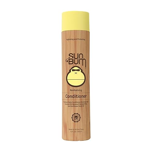 Sun Bum Revitalizing Conditioner - Hydrating and Nourishing Hair - Smoothes and Strengthens - UV Protecting - Vegan - Made Without Parabens - 10 oz Beauty & Personal Care Sun Bum