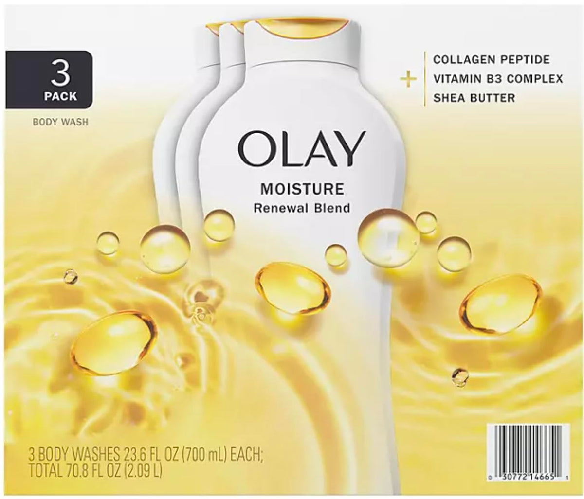 Olay Moisture Renewal Blend Body Wash, 23.6 Fluid Ounce (Pack of 3) Beauty & Personal Care Olay