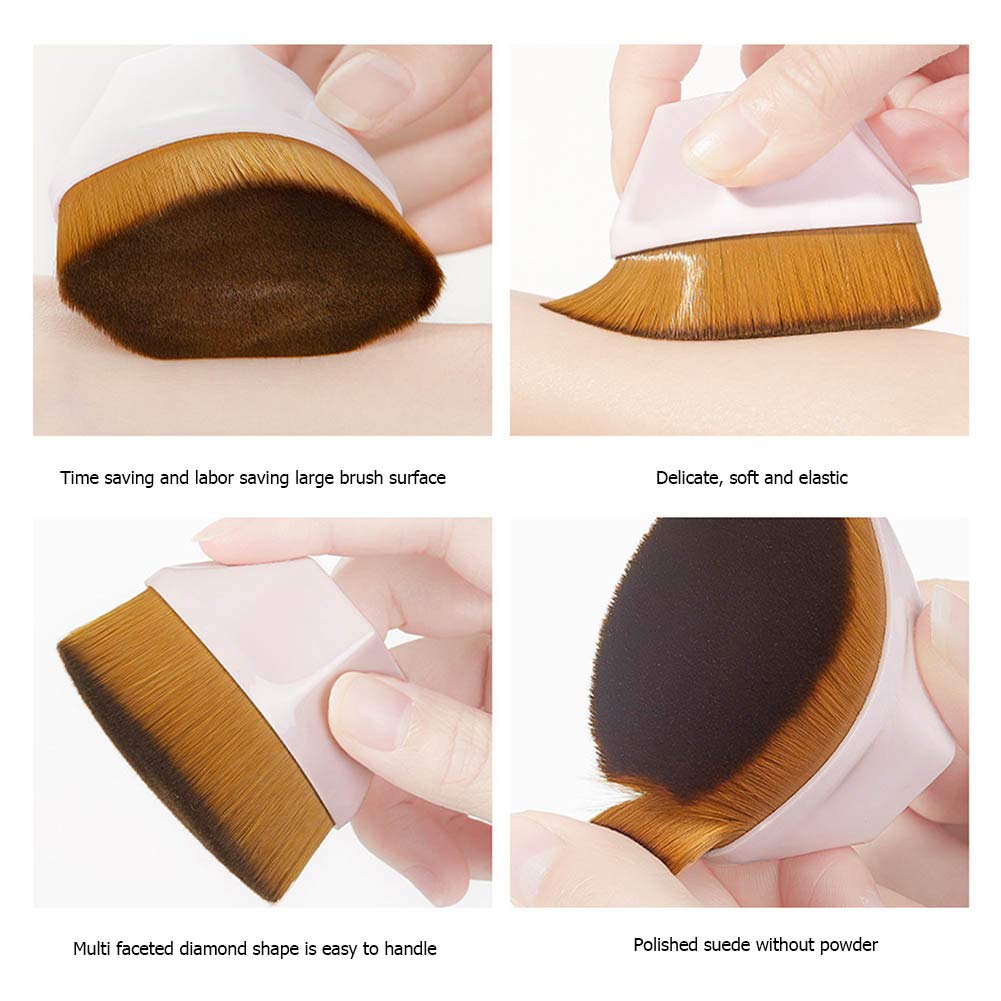 QUEMISS Foundation Brush Kabuki Makeup Brushes 2 Pack Flat Top High-Density Multifunctional Foundation Makeup Brush Beauty & Personal Care QUEMISS