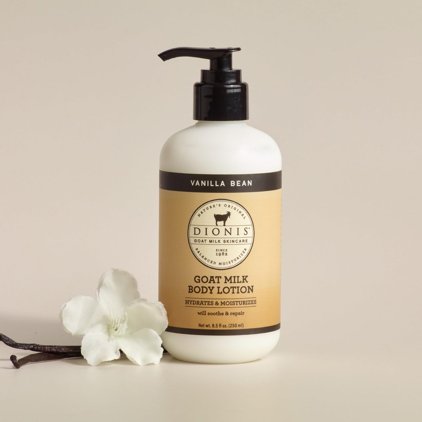 Dionis Goat Milk Lotion - Moisturizing Body Lotion for Dry Skin, Sensitive Skin Safe, Lightweight Non-Greasy Formula, Lotion Pump - Vanilla Bean 8.5 Beauty & Personal Care Dionis