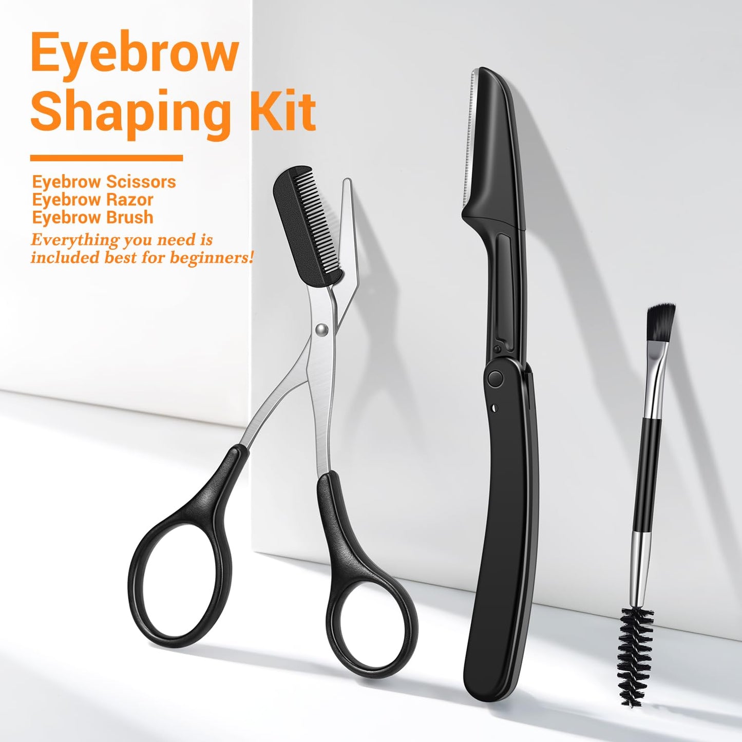 TsMADDTs Tweezers for Men, 8 in 1 Professional Eyebrow Tweezers Kit with Eyebrow Trimmer & Scissors, Razor, Brush, Skin Care Tools Beauty and Personal Care TsMADDTs