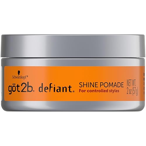 got2b Defiant Shine Pomade, 2 Fl Oz, High Shine Hair Styling Pomade for Men and Women, Creates Texture, Control & Light Hold, Tames Unruly Hair Beauty & Personal Care Got2B