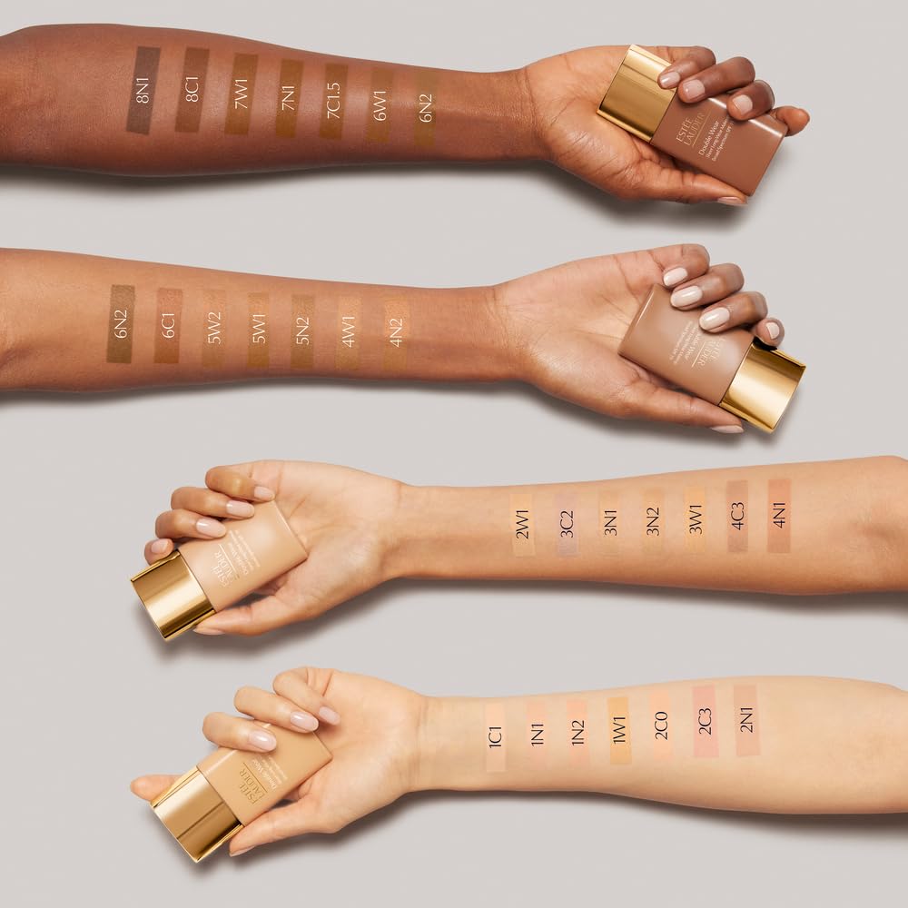 Estée Lauder Double Wear Sheer Matte Foundation SPF 19 | 12-Hour Wear, 1.0 Fl Oz, 7N1 Deep Amber Beauty & Personal Care Estée Lauder