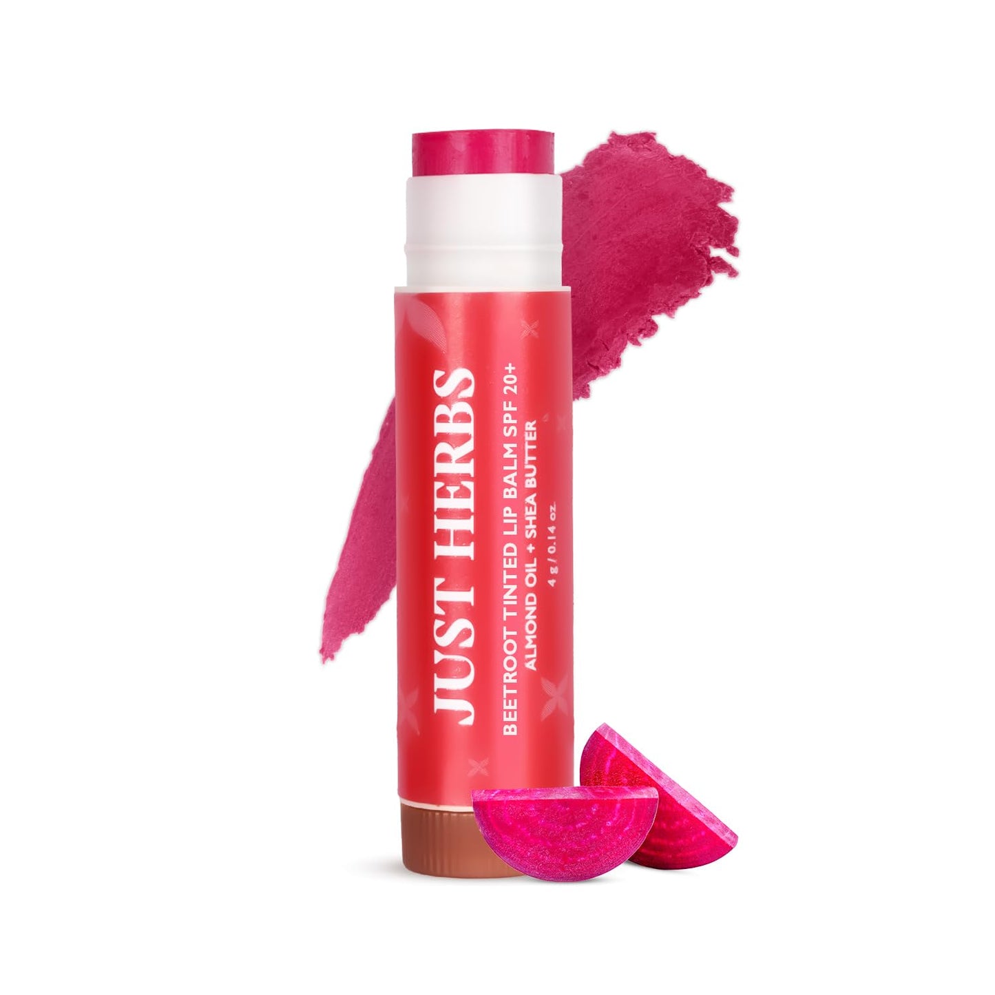 Just Herbs Tinted Lip Balm SPF 20+ Beetroot Beauty and Personal Care Just Herbs