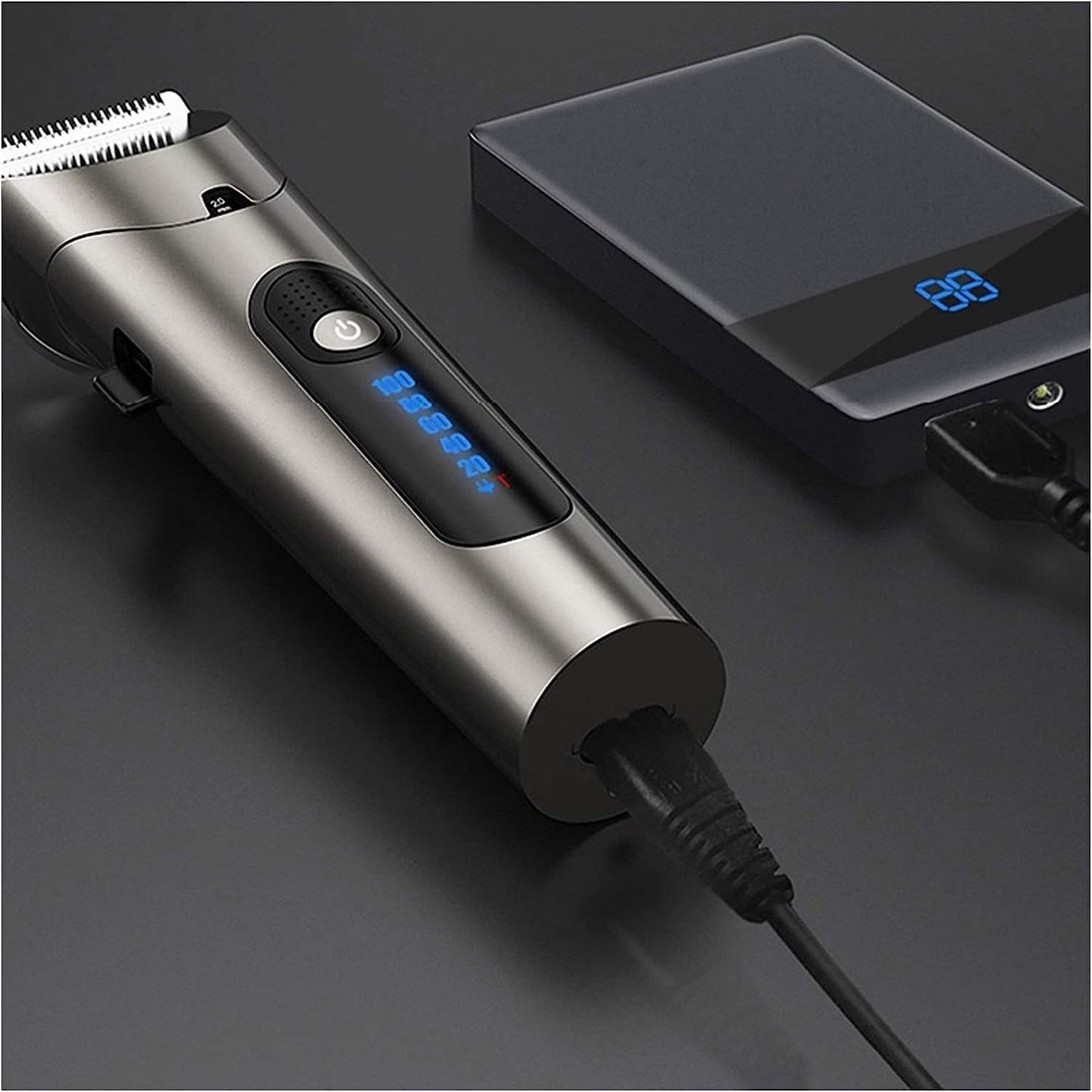 GLESVOWIO Barber Hair Trimmer LED Screen Washable Electric Clipper Rechargeable Professional Machine for Men Beard Beauty and Personal Care GLESVOWIO