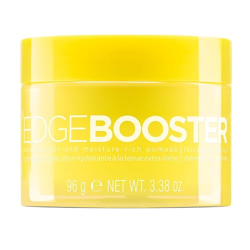 Style Factor Edge Booster Extra Strength & Moisture Rich Pomade | Strong Hold Edge Control Gel for Thick & Coarse Hair | High Shine, Non-Greasy Beauty & Personal Care Style Factor