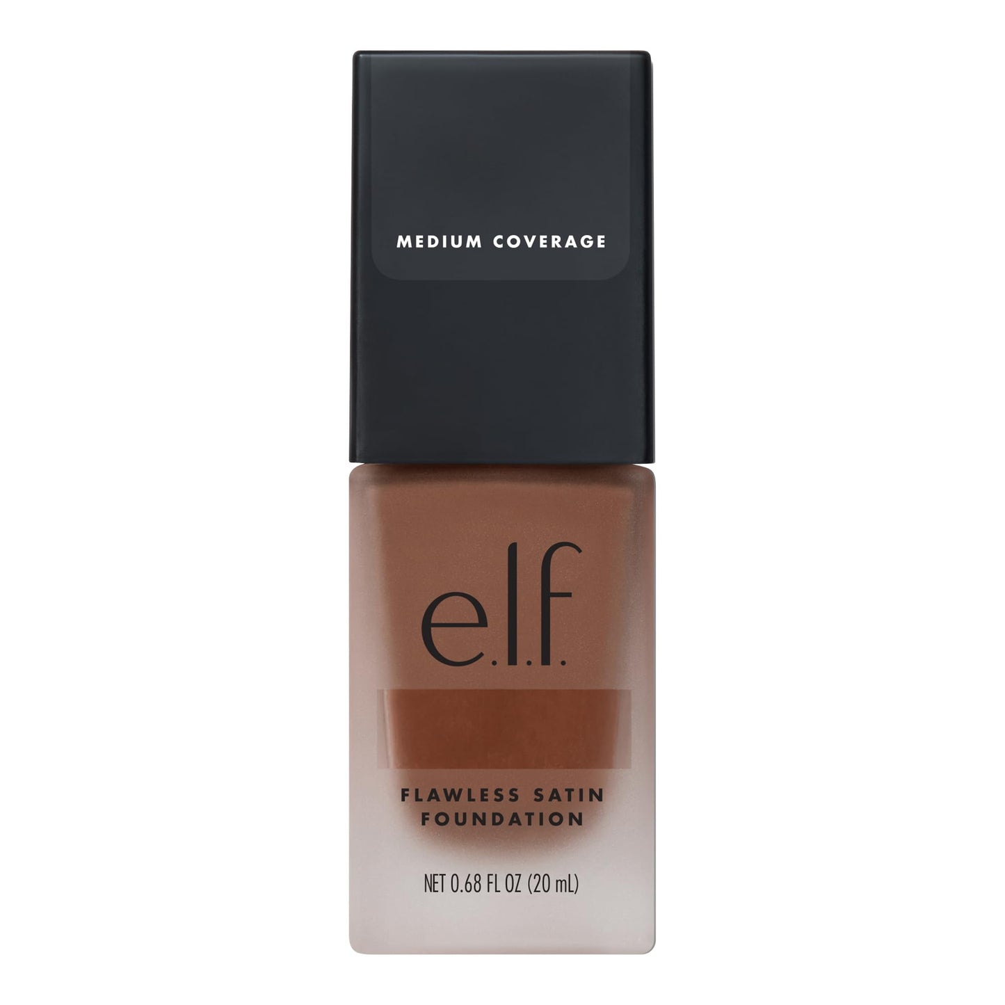 e.l.f. Flawless Satin Foundation, Lightweight & Medium Coverage, Semi-Matte Finish, Vegan , Spice, 0.68 Fl Oz (20mL) Beauty & Personal Care e.l.f.