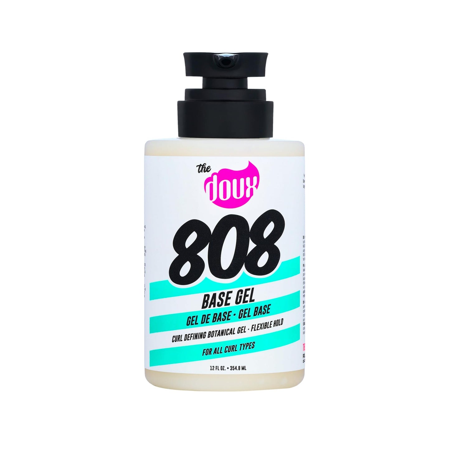 The Doux 808 Base Gel - Curl Defining Gel - Flexible Hold - For All Curl Types - Curly Hair Products for Women and Men - With Honey and Aloe Beauty & Personal Care The Doux