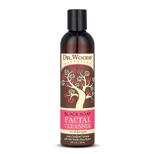 Dr. Woods Black Soap Facial Cleanser - Made with Organic Shea Butter, Gentle Liquid Face Wash for Men and Women, Natural Cleansing for Daily Use Beauty & Personal Care Dr. Woods