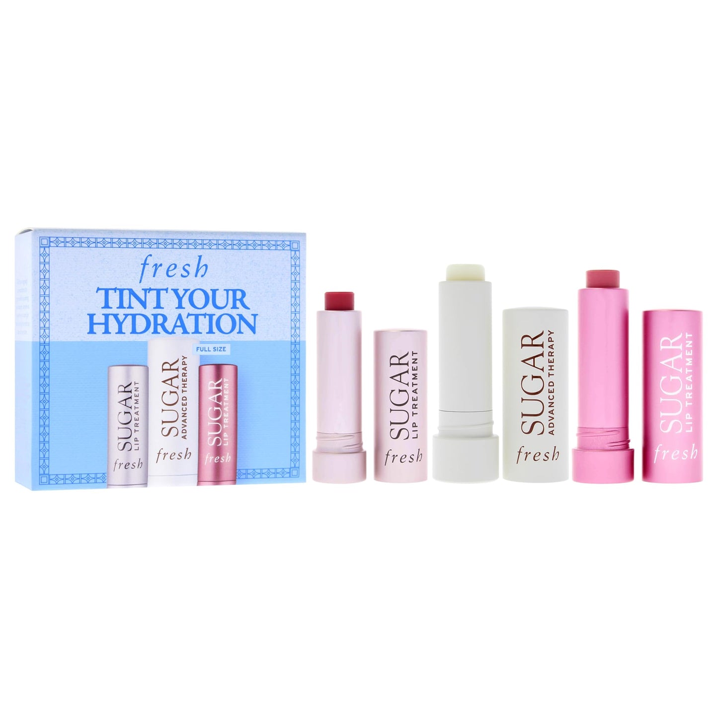 FRESH Tint Your Hydration Set - Lip Treatment Rose & Bloom and Advance Therapy Lip Treatment. Beauty & Personal Care Fresh