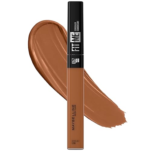 Maybelline Fit Me Liquid Concealer Makeup, Natural Coverage, Lightweight, Conceals, Covers Oil-Free, Walnut (Packaging May Vary) Beauty & Personal Care MAYBELLINE