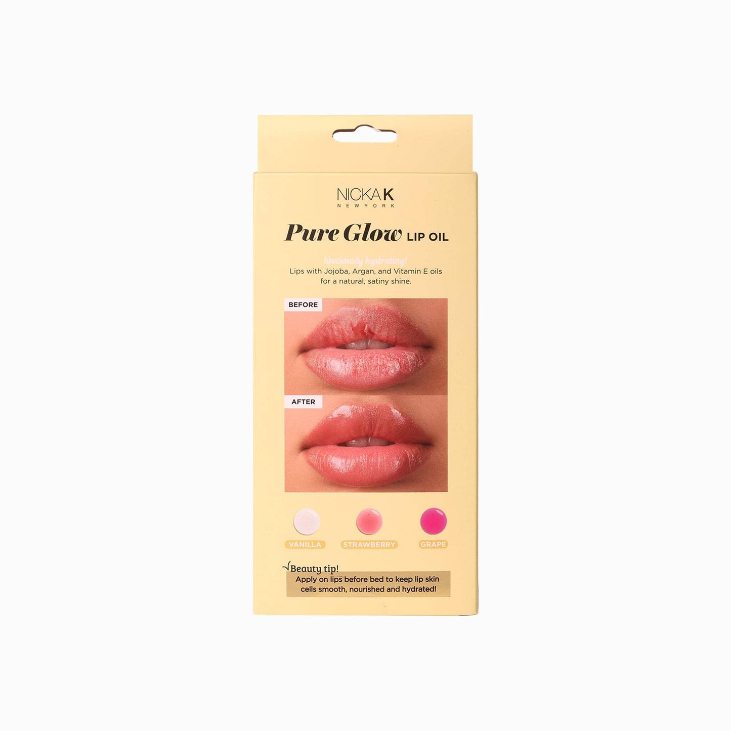 NICKA K NEW YORK Pure Glow Lip Oil (Pure Glow) Beauty & Personal Care NICKA K NEW YORK