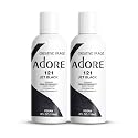 Adore Semi Permanent Hair Color (121 Jet Black) (2 Pack) | Vegan & Cruelty-Free Black Hair Dye | No Ammonia, No Peroxide, No Alcohol | 4 Fl Oz Beauty & Personal Care Adore