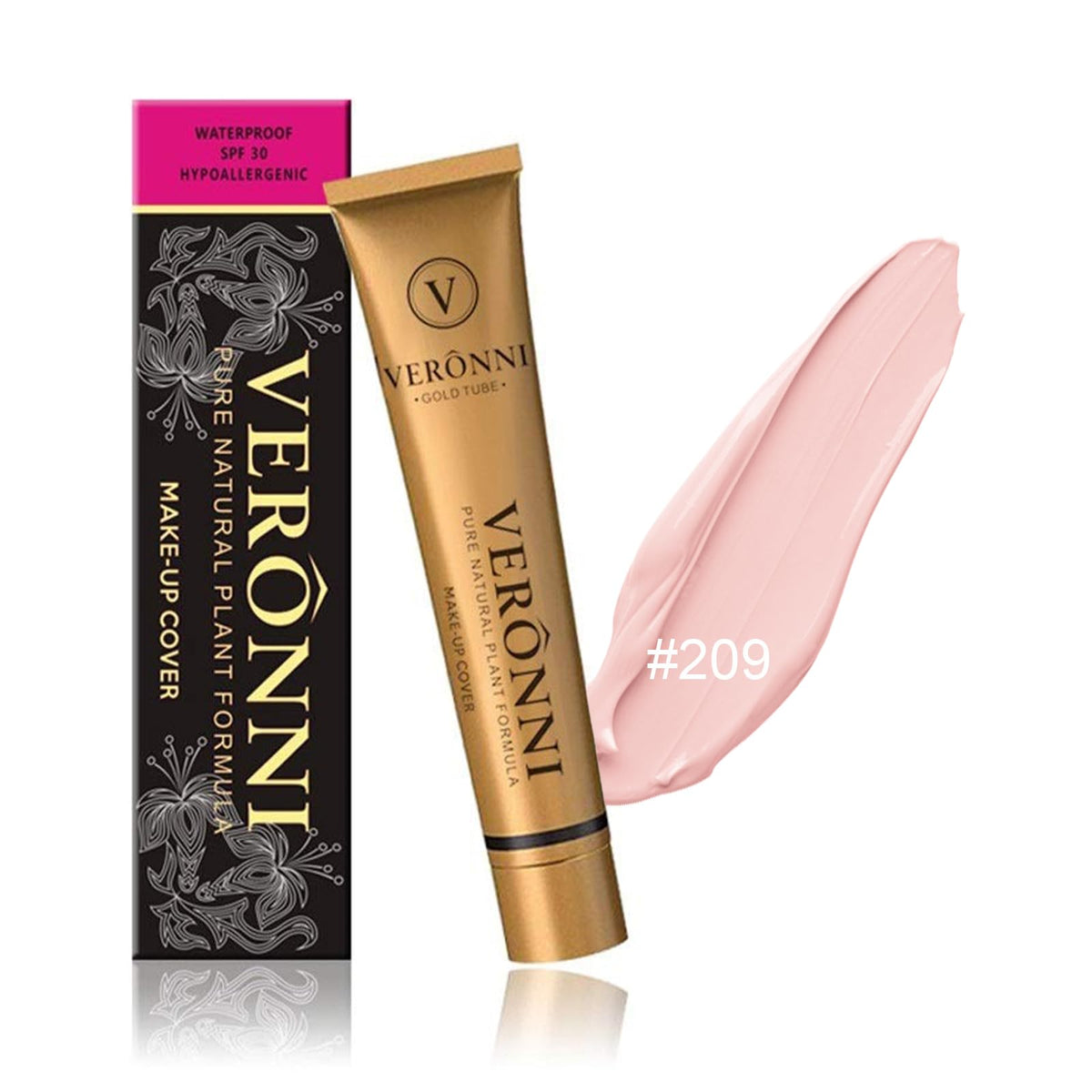 VERONNI Makeup Cover Concealer Makeup Cover Up Waterproof Foundation Amazing Scar Make Up Concealer SPF 30 1.1OZ/30g (209) Beauty & Personal Care VERONNI