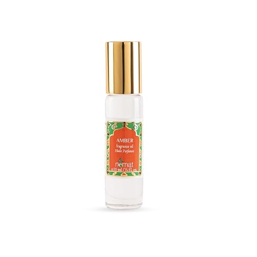 Nemat International Amber Perfume Oil Roll-On - Long Lasting Alcohol Free Amber Oil Perfume for Women and Men, Essential Oil Based Fragrance, Clean Beauty & Personal Care Nemat International