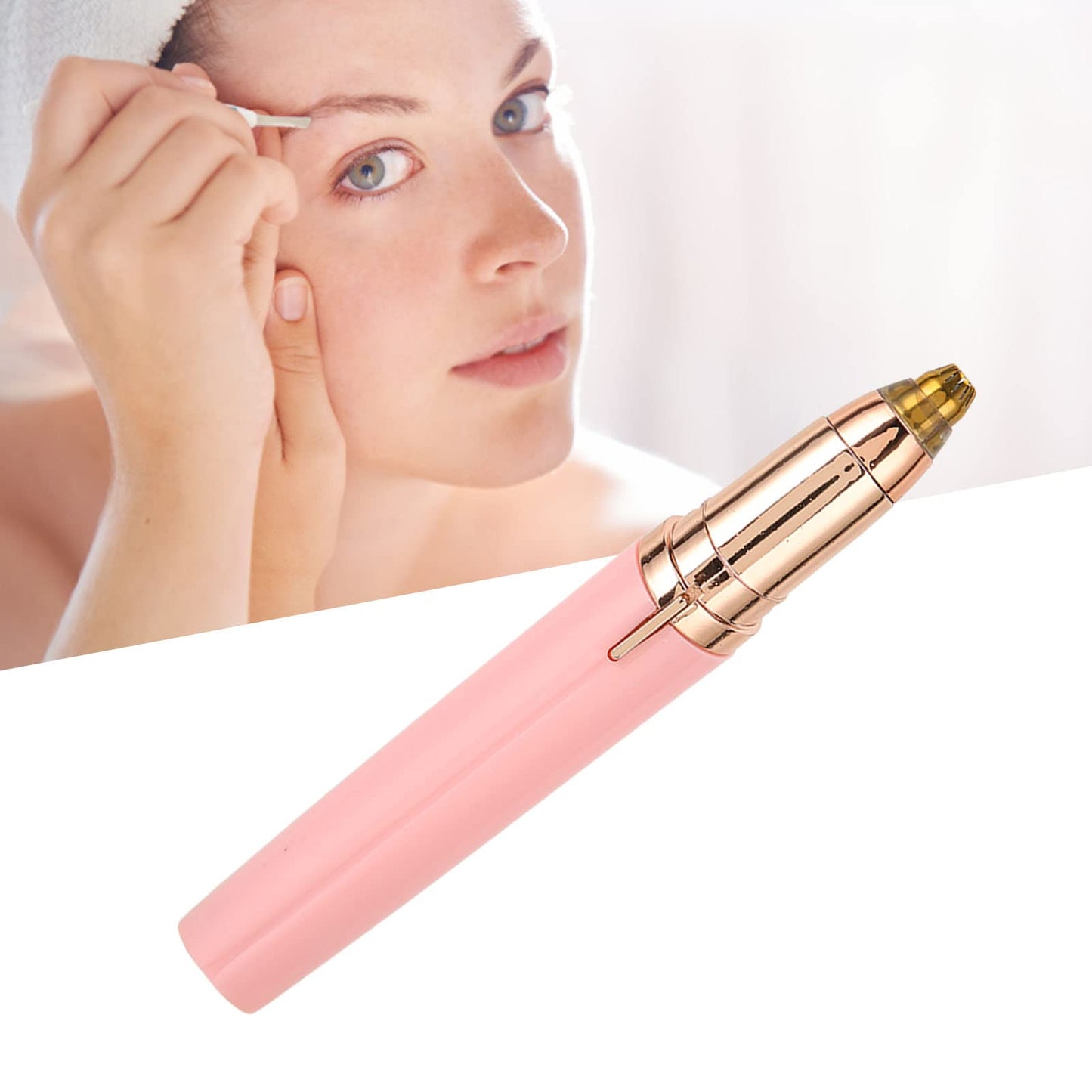 ZJchao Nose Hair Trimmer For Women, Waterproof Rechargeable with LED Light Facial Hair Removal Tools Eyebrow Trimmer For Women Facial Hair Remover Beauty and Personal Care ZJchao