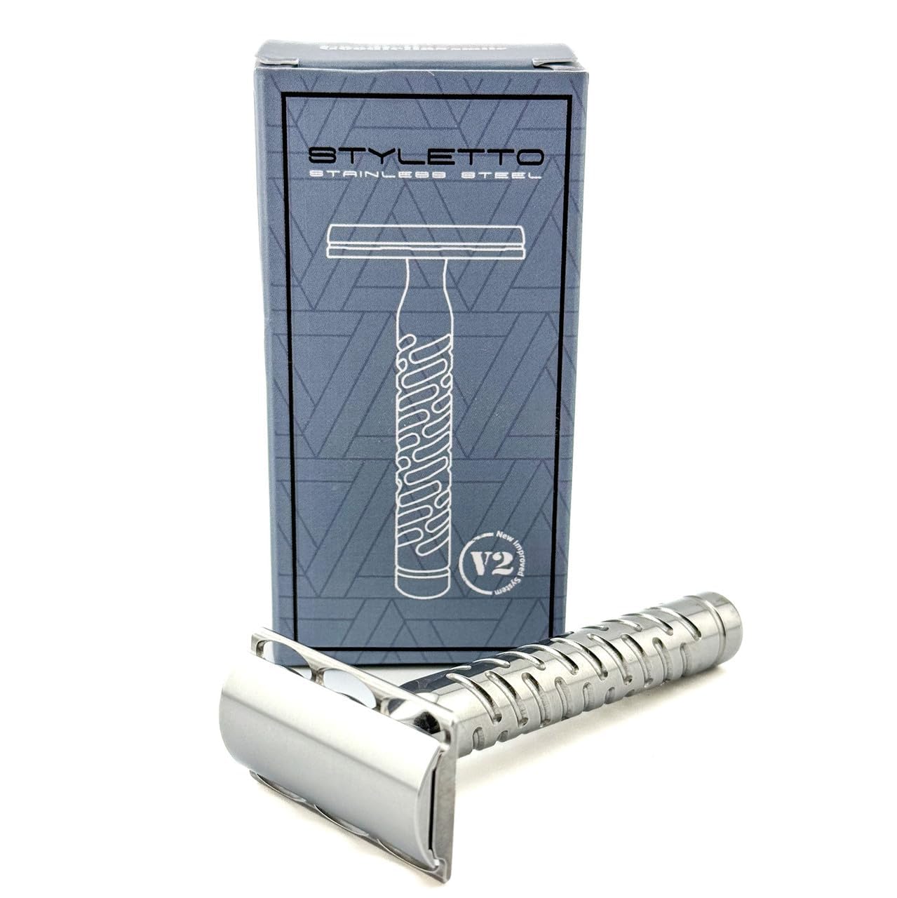 The Goodfellas' Smile Styletto V2 Double Edge Safety Razor - 100% Stainless Steel, High Luster Finish - Made in Italy Computer Designed Head Beauty and Personal Care The Goodfellas' smile