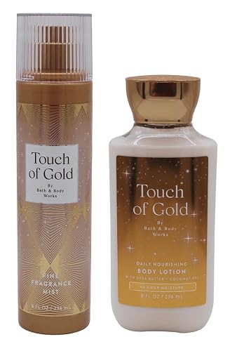 Bath & Body Works Fragrance Mist and Lotion Bundle - 2 Piece Set (Touch of Gold) Beauty & Personal Care Bath & Body Works