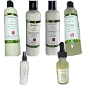 Rosemary & Mint Hair & Scalp Bundle | Strengthening Shampoo, Conditioner, Leave-In Conditioner, Leave-In Mist Spray, Oil Serum & Styling Gellie Beauty & Personal Care OLAZARAH
