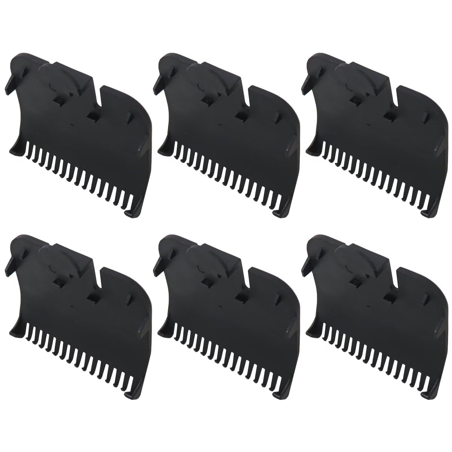 Clipper Combs & Guides for W*ahl 1/2 Clipper Guard,6x Guards Replacement for 1/16 Clipper Guard, Attachment Number #1/2-1/16''(1.5mm),Black by Beauty and Personal Care YTXXDEUS