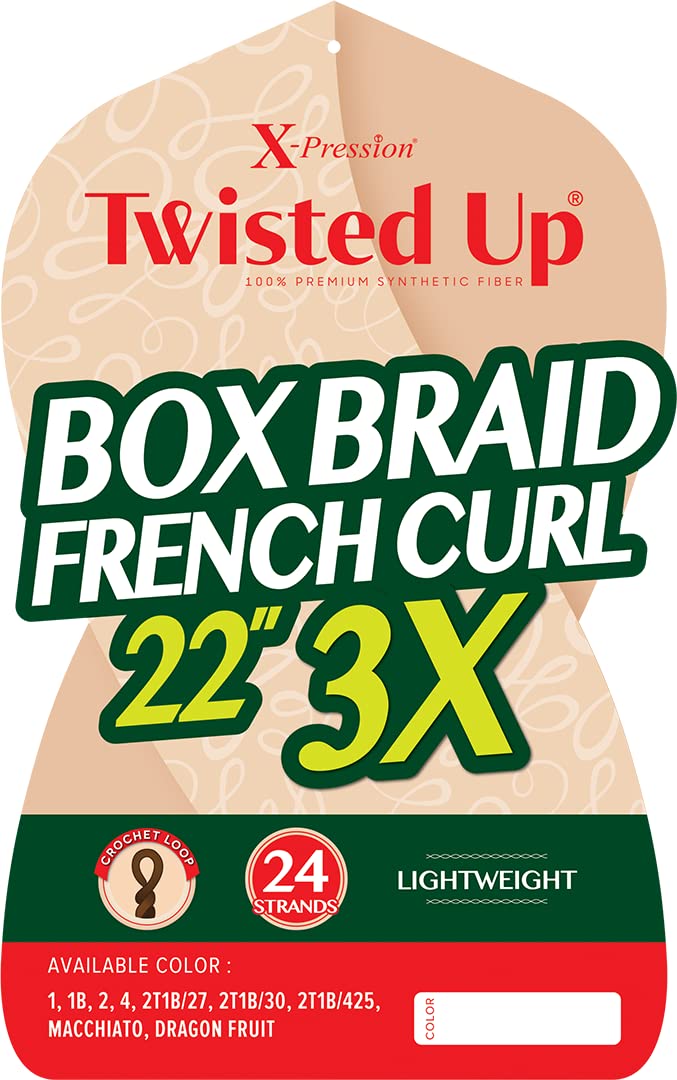 Outre Twisted Up Box Braid French Curl 22" 3X (MEDIUM BROWN 4)