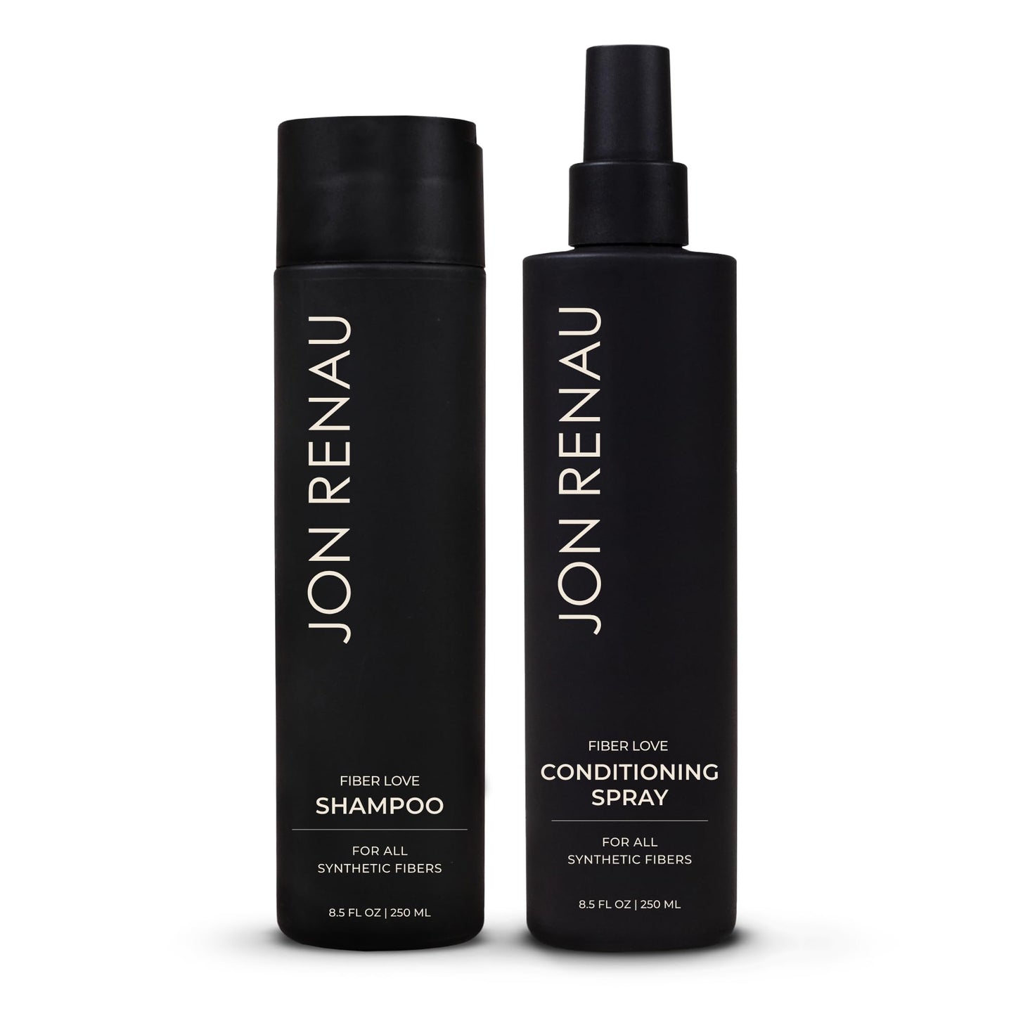 Jon Renau Fiber Love Wig Care Bundle, Synthetic Wig Shampoo and Leave In Conditioning Spray, Sulfate and Paraben Free Wash and Detangling System Beauty & Personal Care Jon Renau