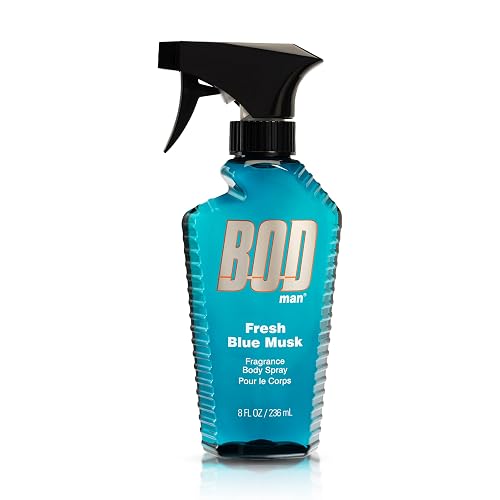 BOD man Fragrance Body Spray, Fresh Blue Musk, 8 fl oz Beauty & Personal Care BOD man