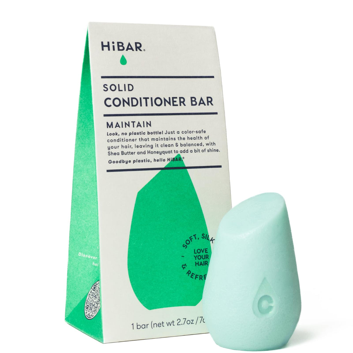 HiBAR - Maintain Conditioner Bar - For Balanced Hair - Plastic-Free - 1 Bar