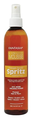 Fantasia Liquid Mousse Spritz Hair Spray Mega Hold 10.0 Fl Oz (Pack of 1) Beauty & Personal Care Fantasia