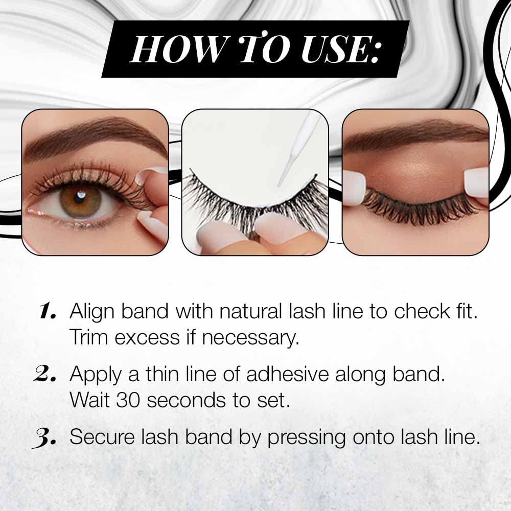 Ardell 3D Faux Mink Lashes 858 - Lightweight False Eyelashes with Invisiband, Reusable Strip Lashes, 4 Pairs Beauty & Personal Care Ardell