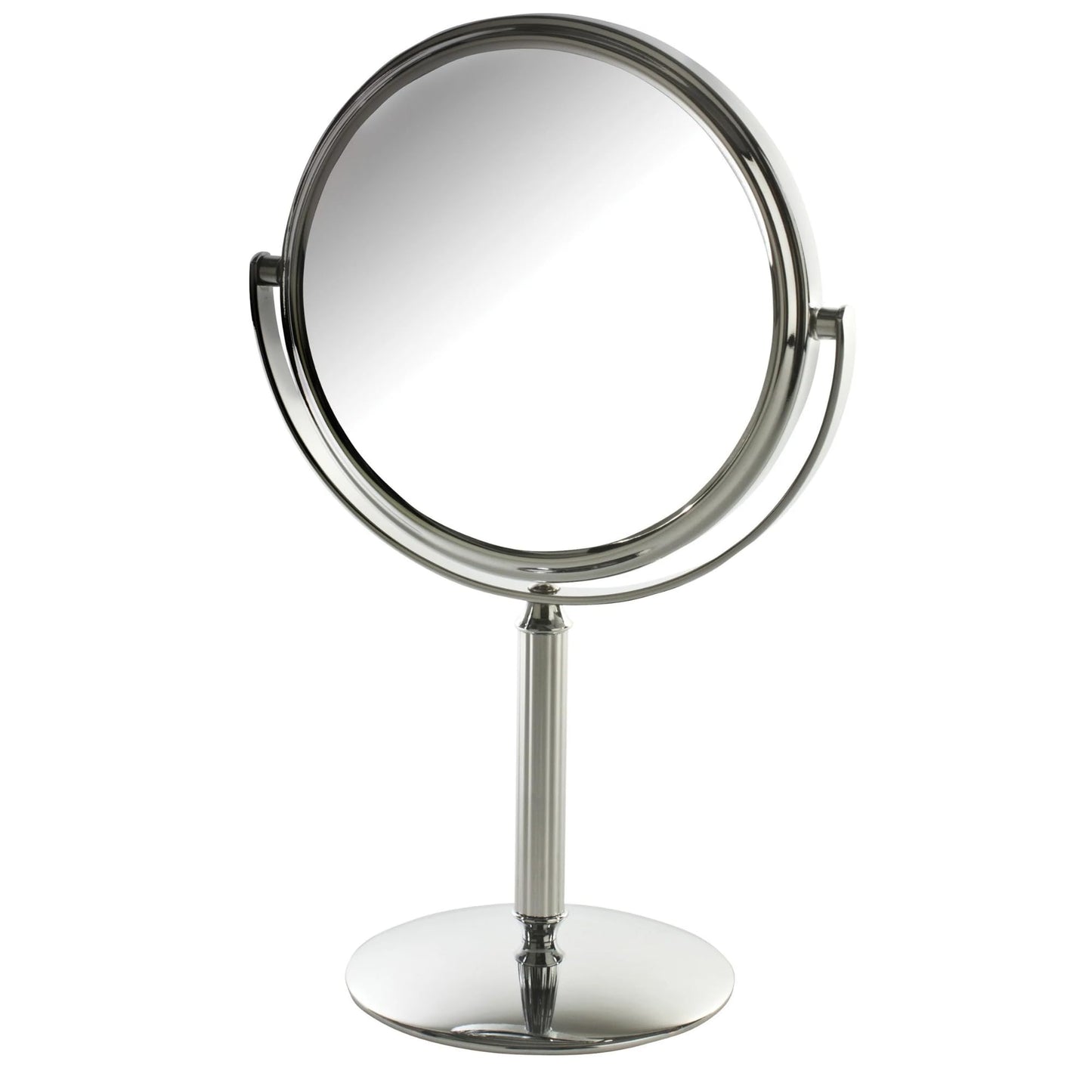 Model's Choice Two-Sided Tabletop Makeup Mirror - Makeup Mirror with 5X Magnification & Swivel Design - Portable 5.5-Inch Diameter Mirror in Chrome Beauty & Personal Care Model's Choice