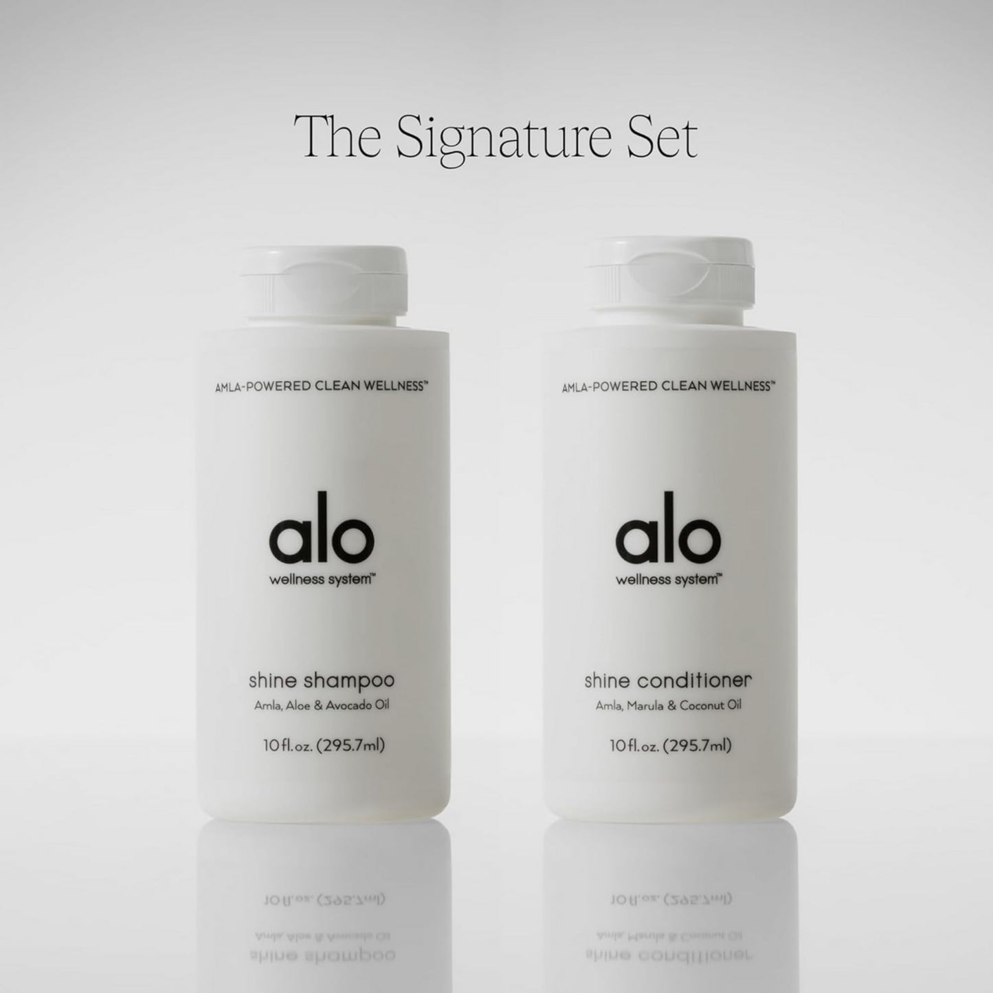 ALO Shine Shampoo & Conditioner Set | Smooths, Fights Frizz & Adds Bounce | Sulfate-Free, Botanical Oils for Weightless Hydration | All Hair Types | Beauty & Personal Care Alo