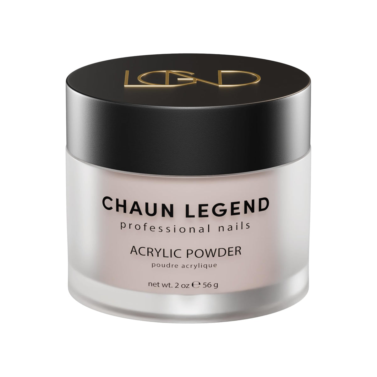 Chaun Legend Acrylic Powder, 2oz Long Lasting Salon Quality, Bubble Free, Self Leveling Professional Manicures, Fake Nails, Carving & Extensions