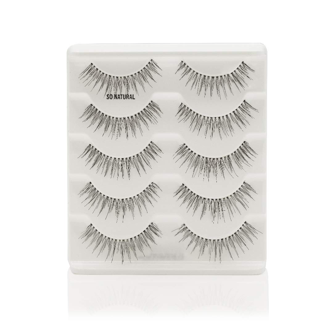 Cosmania Lashes for Days False Eyelashes (So Natural) - Easy to Apply, Natural Looking | Noticeably Fuller Looking Lashes | Adhesive Included | Beauty & Personal Care Cosmania