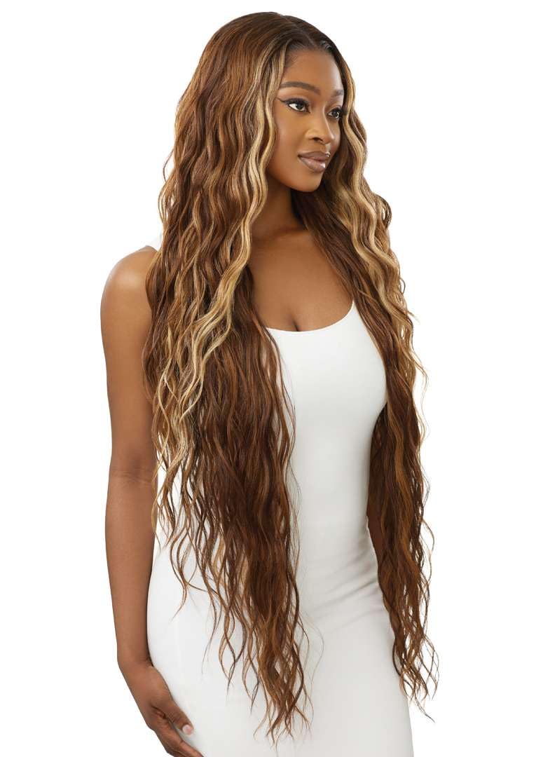 Outre Lace Front Wig - Melted Hairline - Lorenza (DRST4/WILD HONEY SWIRL)
