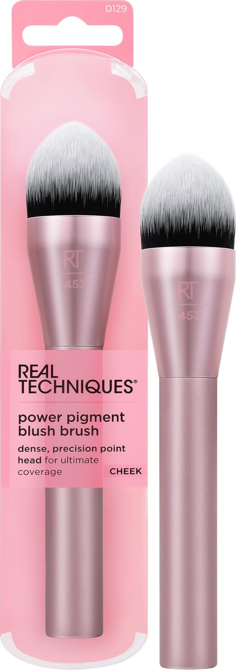 Real Techniques Power Pigment Blush Makeup Brush, 1 Count