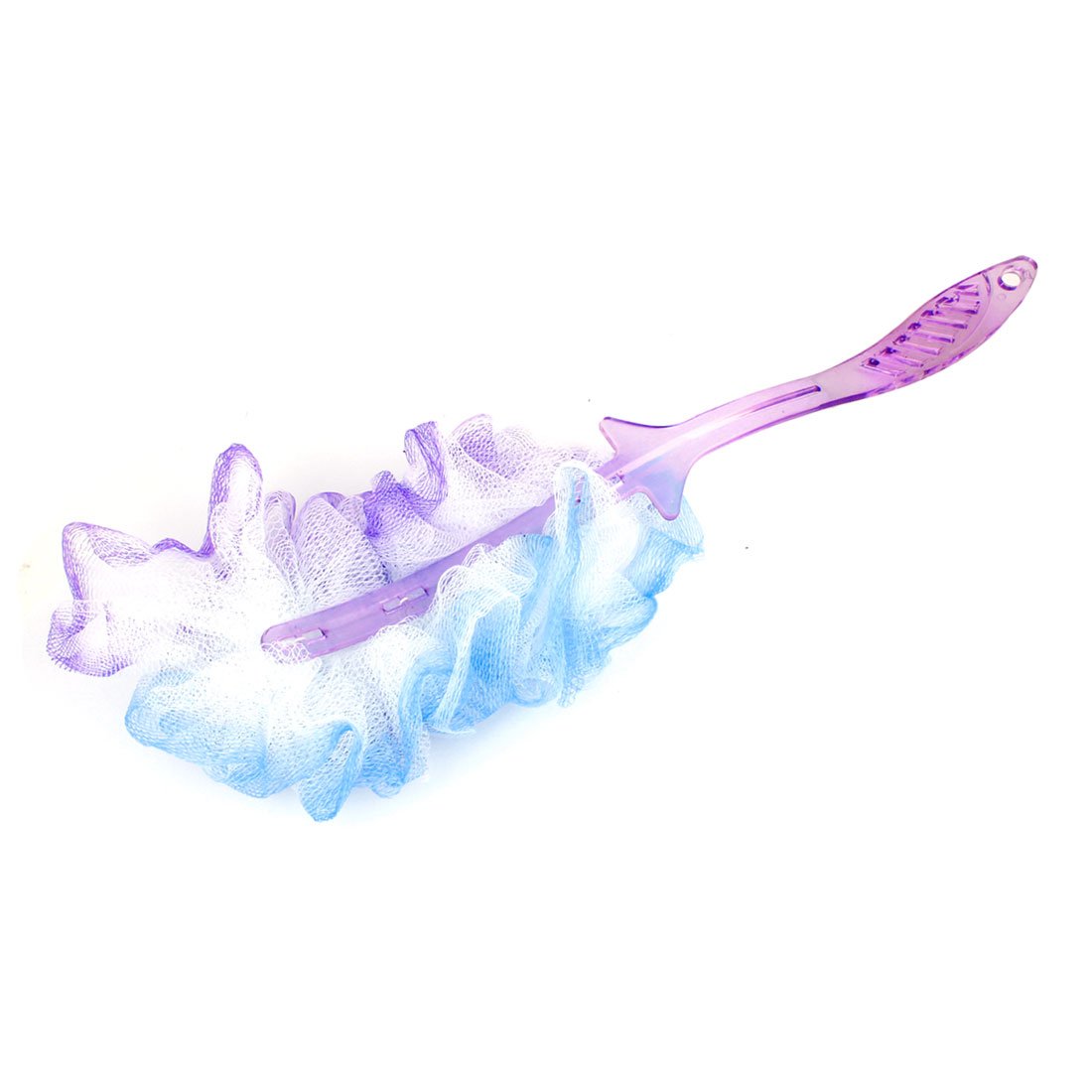 Ruilogod Hole Design Handle Bath Brush Mesh Nylon Back Scrubber Purple Blue (id: b37 7be a0f 730 bf6 Beauty and Personal Care Ruilogod