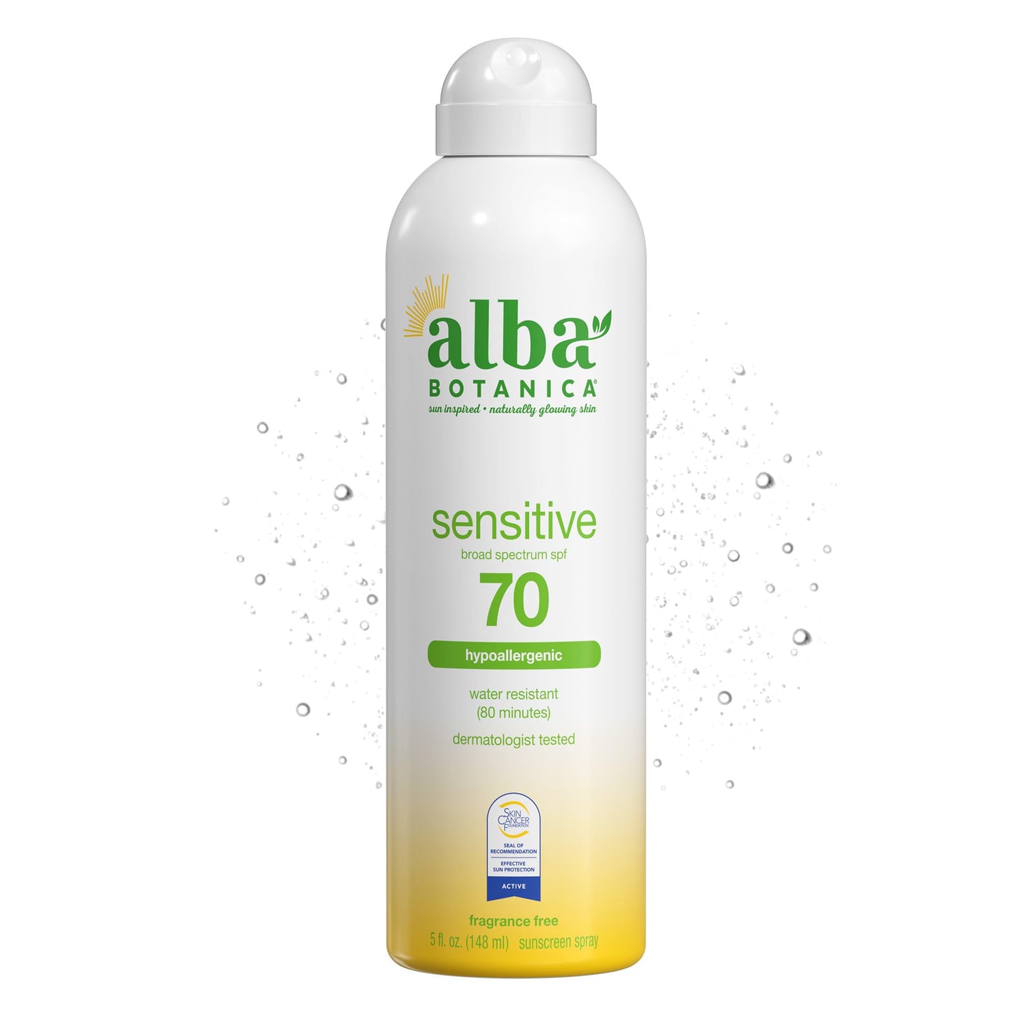 Alba Botanica Sensitive Sunscreen Spray SPF 70, 5 Oz Beauty & Personal Care Alba Botanica