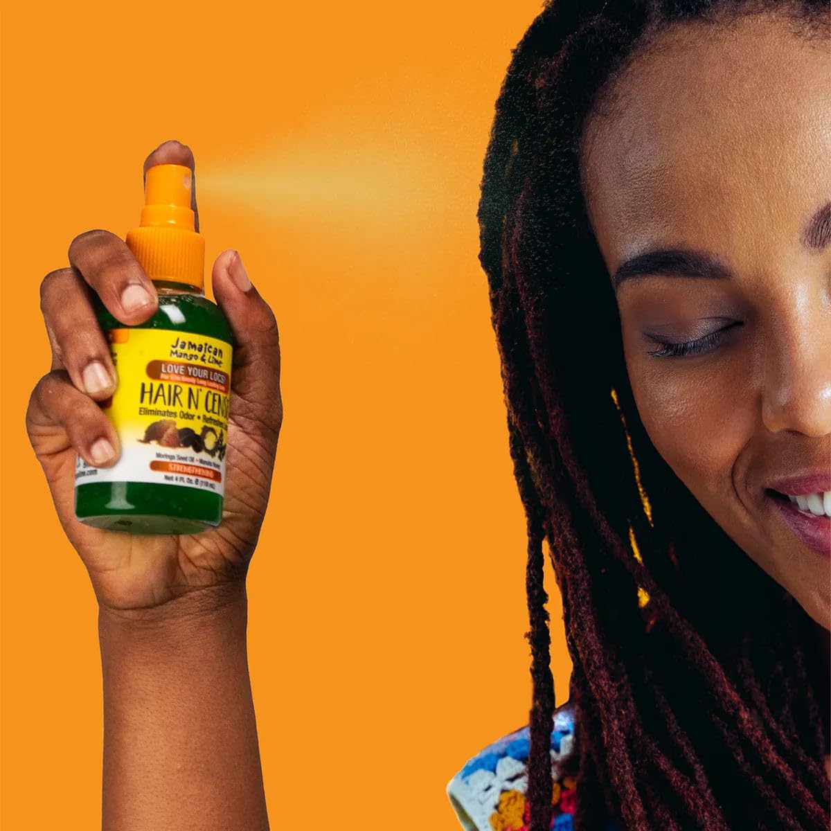 Jamaican Mango & Lime Love Your Locs Hair N'Cense Spray - Lightweight Odor-Eliminating & Scalp Refresh Spray for Locs, Braids, Twists & Natural Hair 4 Beauty and Personal Care Jamaican Mango & Lime