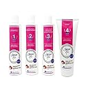 CARSON LIFE 4 Stage Hair Care System Kit For Curly Hair (Shampoo, Conditioner, Leave In Conditioner & Curly Hair Mask) - Paraben and Sulfate Free Beauty & Personal Care Carson Life
