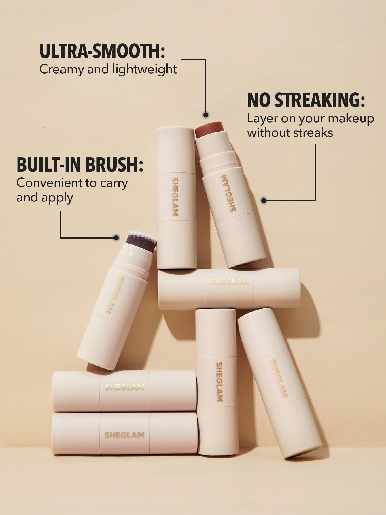 SHEGLAM Snatch 'n' Define Cream Contour Stick Long Lasting Highly Pigmented Sweat Proof Face Bronzer Makeup -Tawny Amber Beauty & Personal Care SHEGLAM