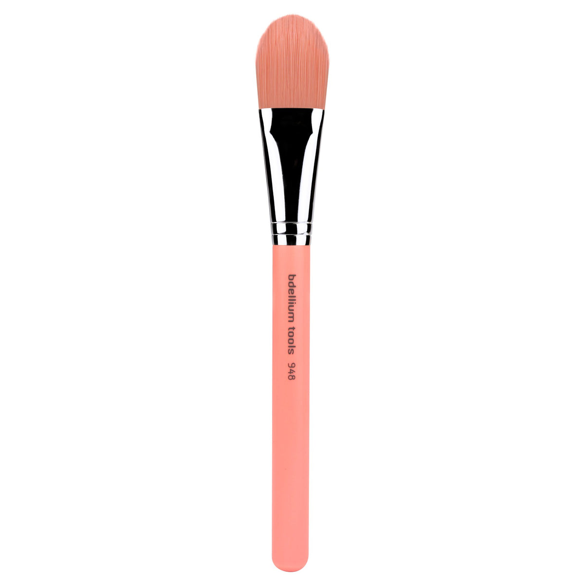Bdellium Tools Professional Makeup Brush - Pink Bambu Series 948 Foundation - With Soft Synthetic Fibers, For Foundation (Pink, 1pc)