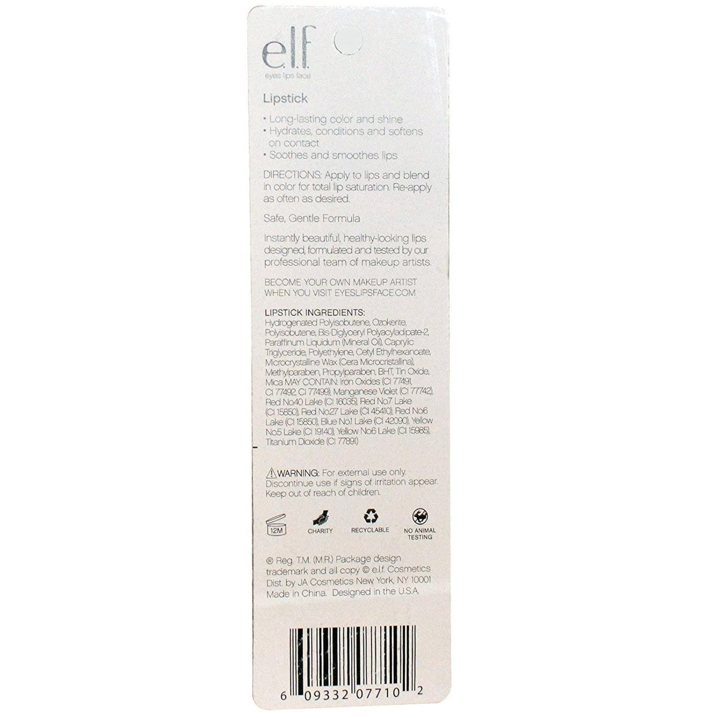 e.l.f. Lipstick, Flirtatious, 0.12 Ounce Beauty & Personal Care e.l.f.