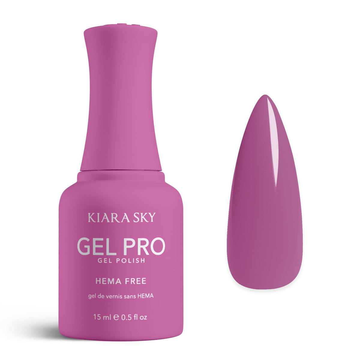KIARA SKY Gel Pro HEMA-Free Gel Nail Polish | Full Coverage, 28+ Day Wear, Self-Leveling, UV/LED Soak-Off, 0.5 fl oz | All The Hype #070